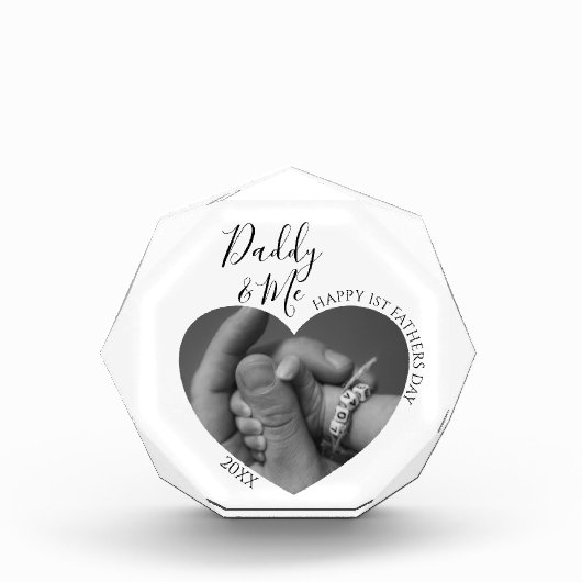 Moderne papa en ik | Hartfoto Fotoblokken (Voorkant)