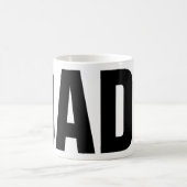 Moderne papa grote typografie Vaderdag Custom Koffiemok (Center)