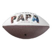 Moderne PAPA Photo Collage Chic Happy Vaderdag American Football (Gedraaid 270)