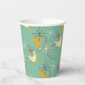 Moderne papieren bekers uit het midden van de eeuw (Links)