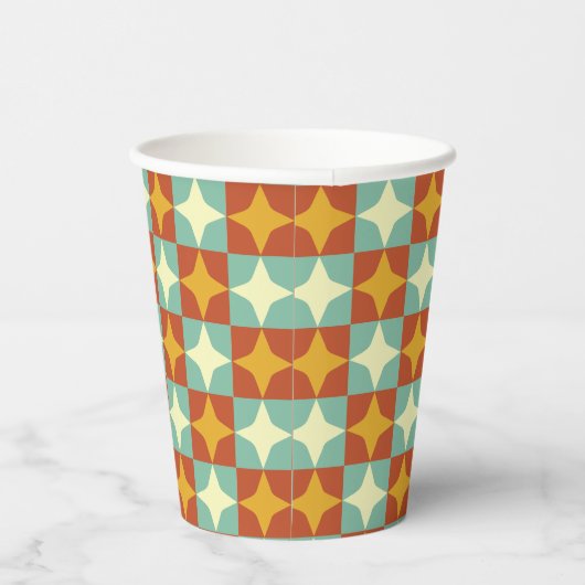 Moderne papieren bekers uit het midden van de eeuw (Rechts)