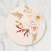 Moderne Parels en Prosecco Bruidsdiner Bedankt Bedankjes Labels (Achterkant)