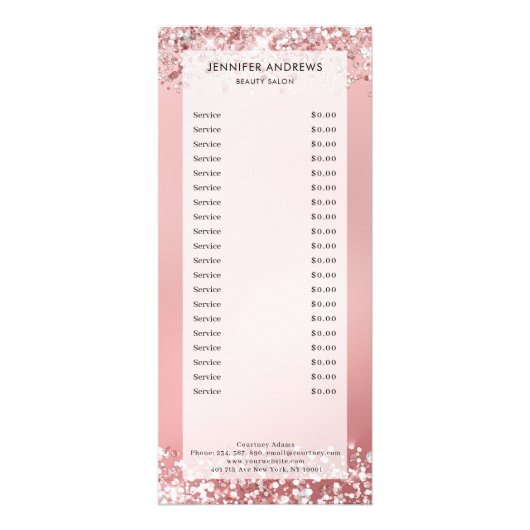 Moderne, parties scintillant, salon, carte à créma (Devant)