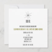 moderne partijuitnodiging uit de midden eeuw kaart (Achterkant)