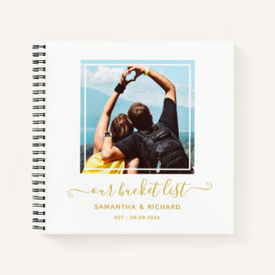 Moderne Pas getrouwd Goud Onze Emmer-lijst Notitieboek