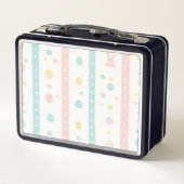 Moderne Pasen Patroon Lunchbox (Achterkant)