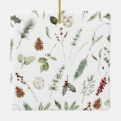 Moderne pasgetrouwden Eerste kerstmis na het huwel Keramisch Ornament (Achterkant)