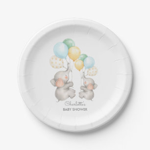 Moderne pasta elaar Baby shower 7-inch Bord