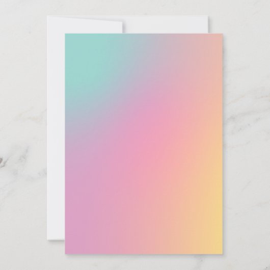 Moderne pasteelgradiëntgradiënt kaart (Achterkant)