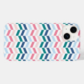 Moderne pasteelkleuren Geometric Chevron Monogram  Case-Mate iPhone Case (Achterkant (horizontaal))