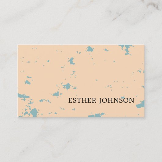 Moderne pasteelpatroon visitekaartje (Voorkant)