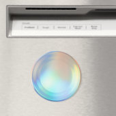 Moderne pasteelregenboogzeemeermin Unicorn Hologra Magneet (Insitu (Vaatwasser))