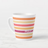 Moderne pastei striped Christelijk PRAISE JESUS Latte Mok (Linkerhoek)