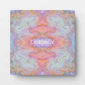 Moderne  Pastel Abstract Boho EEN WOORD Fotoplaat (Voorkant)