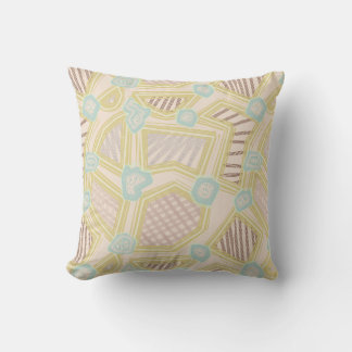 Moderne Pastel Abstract Geometrische Patroon Kussen