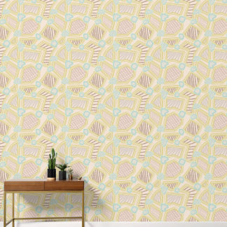 Moderne Pastel Abstracte Geometrische Patroon Beha Behang