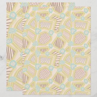 Moderne Pastel Abstracte Geometrische Patroon Scra