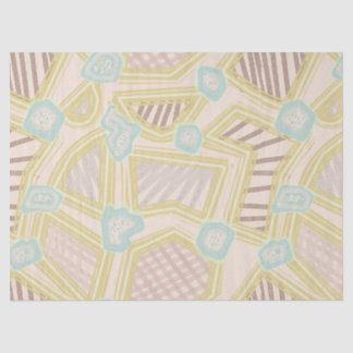 Moderne Pastel Abstracte Geometrische Patroon Tiss Tissuepapier