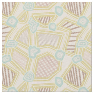 Moderne Pastel Abstracte Geometrische Patroonstof Stof
