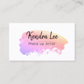 Moderne Pastel Aquarelle Carte de visite minimal (Devant)