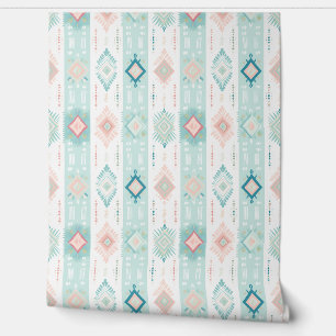 Moderne Pastel Boho Print patroon Behang