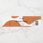 Moderne Pastel Burnt Orange Soap Étiquette Design (Étiquettes simples)