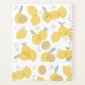Moderne Pastel Citrus Lemons Monogramme Rendez-vou (Dos)