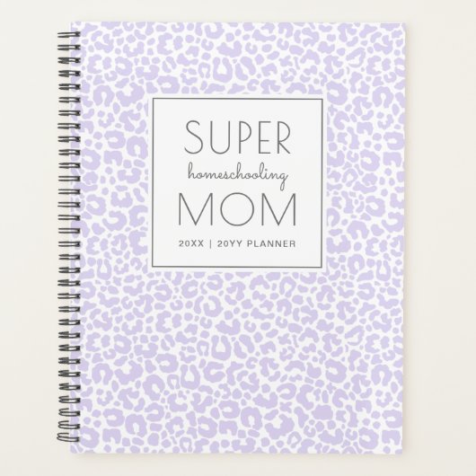 Moderne Pastel Empreinte de léopard Motif violet P (Devant)