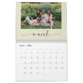 Moderne Pastel familie fotokalender Kalender (Mar 2026)