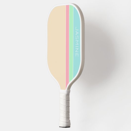 Moderne pastel gepersonaliseerde Pickleball Paddle (Links)