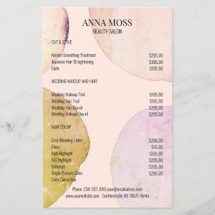 Moderne Pastel Glitter Flyer