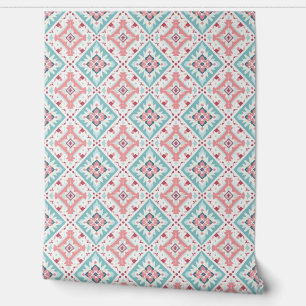 Moderne Pastel Kleuren Geometrische Boho Print pat Behang