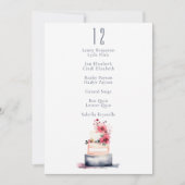 Moderne Pastel macarons Tafelnummer Zitkaart (Voorkant)