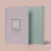 Moderne Pastel Monogram Purple Planificateur Perso