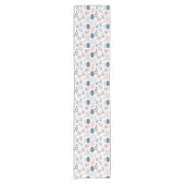 Moderne Pastel Paasei Tafel Runner Korte Tafelloper (Voorkant)