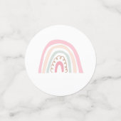 Moderne Pastel Regenbogen Verjaardag Foto Confetti (Kleine voorkant)