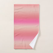 Moderne Pastel Rose, Pêche et Blush Ombre Gradient (Serviette à main)