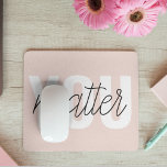 Moderne Pastel Rose Vous Comptez Inspiration Citat<br><div class="desc">Moderne Pastel Rose Vous Comptez Inspiration Citation</div>