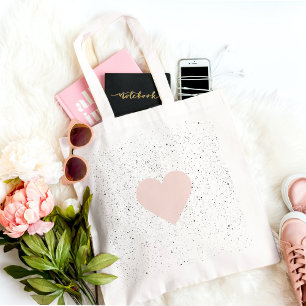 Moderne Pastel Roze & Heart Lovely Gift Tote Bag