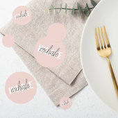 Moderne Pastel Roze Inhale Exhale Quote Confetti