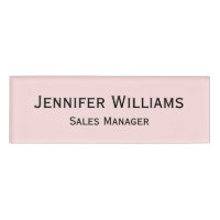 Moderne Pastel Roze Professionele Executive Magnet