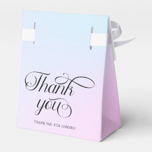 Moderne pastel roze wolk negen Baby shower Bedankdoosjes