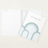 Moderne pastel salie groen retro  planner (Display)