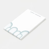 Moderne pastel salie groen retro post-it® notes (Schuin)