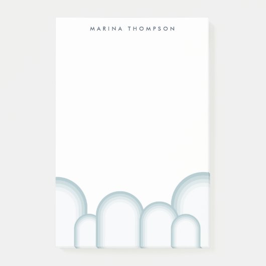 Moderne pastel salie groen retro post-it® notes (Voorkant)