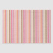 Moderne pastel Snoep streep Tissuepapier (Voorkant)