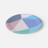 Moderne pastelkleurdriehoek Bord papier (Gekanteld)