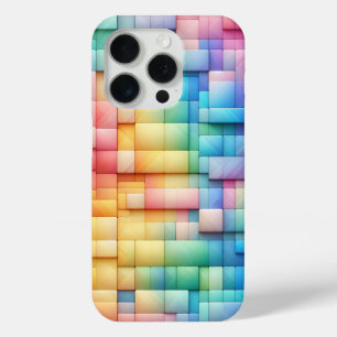Moderne Pastelkleurige Candy Block Hoestelcase Zac iPhone 15 Pro Case