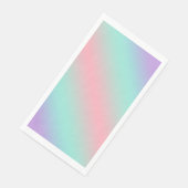 Moderne pastelroze munt paarse gradiënt servet (Hoek)