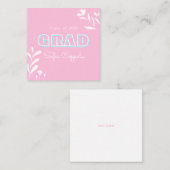 Moderne pasteltypografie afstuderen briefkaart (Voorkant / Achterkant)